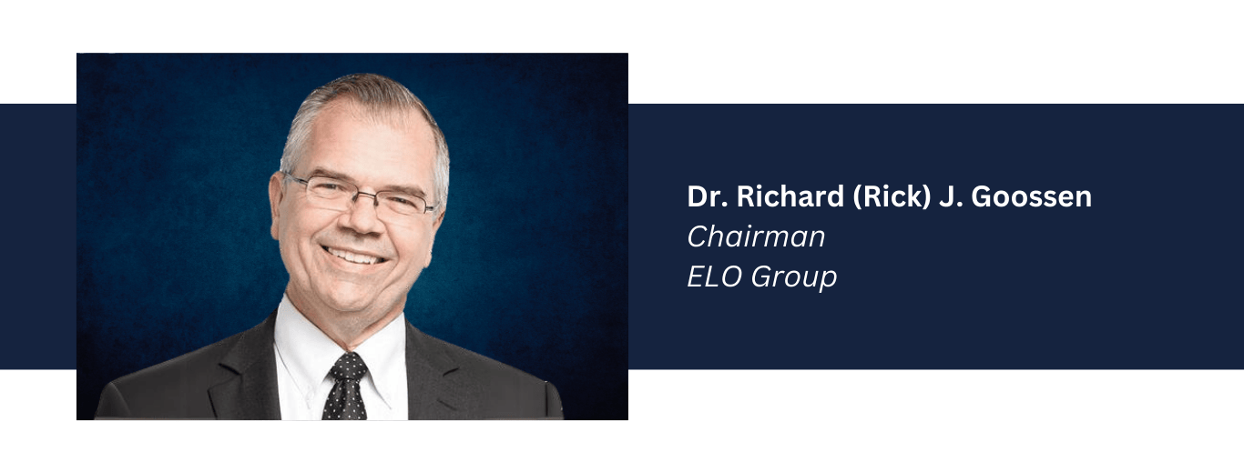 Professional portrait of Rick Goossen Chairman of ELO Group